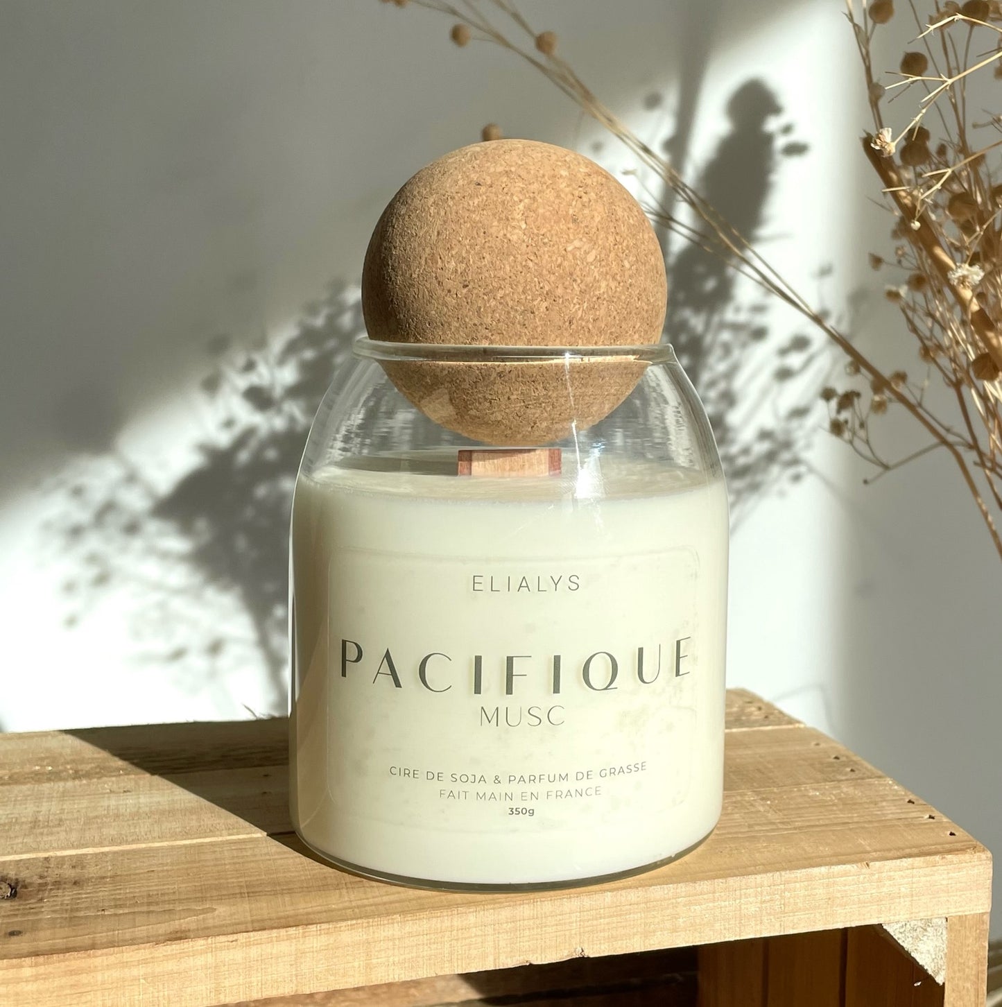 PACIFIQUE - Bougie Crépitante Parfumée